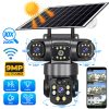 主图_01 9MP Full HD Solar WiFi Security Camera | 3 Lens 3 Screen 10X Zoom + PIR Human Detection & Night Vision