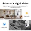 主图_06 E27 Bulb Wifi Surveillance Camera 8X Digital Zoom AI Humanoid Detection Color Night Vision Wireless Cameras Baby Monitor Cam
