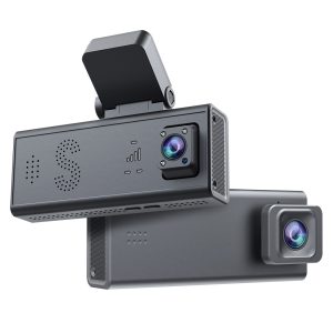 Dash Cam Dual Lens 4K UHD Recording Dual Lens Vehicle Car Camera DVR Night Vision Video Recorder with GPS 24H Parking