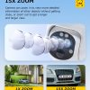AOV Solar Battery Camera 4G SIM 7/24 Hours Recording Wireless WIFI Security PTZ Camera Dual Lens PIR Night Vision
