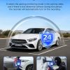 Dash Cam Dual Lens 4K UHD Recording Dual Lens Vehicle Car Camera DVR Night Vision Video Recorder with GPS 24H Parking