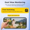 AOV Solar Battery Camera 4G SIM 7/24 Hours Recording Wireless WIFI Security PTZ Camera Dual Lens PIR Night Vision