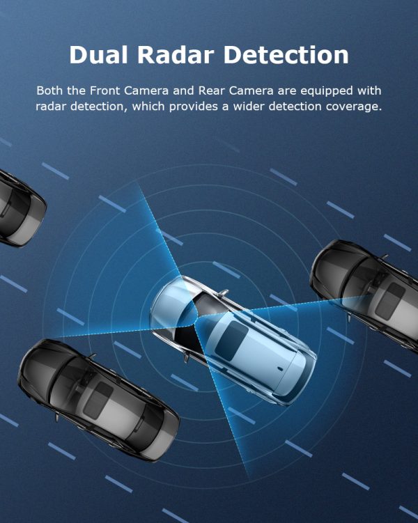 Dash Cam Dual Lens 4K UHD Recording Dual Lens Vehicle Car Camera DVR Night Vision Video Recorder with GPS 24H Parking