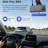 Dash Cam Dual Lens 4K UHD Recording Dual Lens Vehicle Car Camera DVR Night Vision Video Recorder with GPS 24H Parking