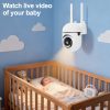 Dual Light WiFi PTZ Camera with Wired & Hotspot Connection, Humanoid Detection, Two-Way Audio, Local & Cloud Storage, Custom Alarm, 4-Channel Live View, ONVIF