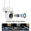 Dual Light WiFi PTZ Camera with Wired & Hotspot Connection, Humanoid Detection, Two-Way Audio, Local & Cloud Storage, Custom Alarm, 4-Channel Live View, ONVIF
